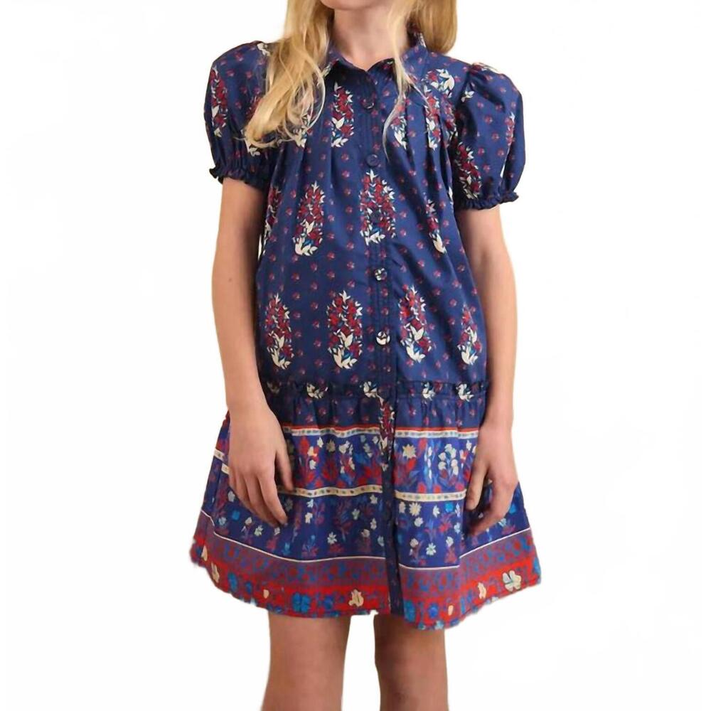 NEW HUNTER BELL drifter mini dress in navy